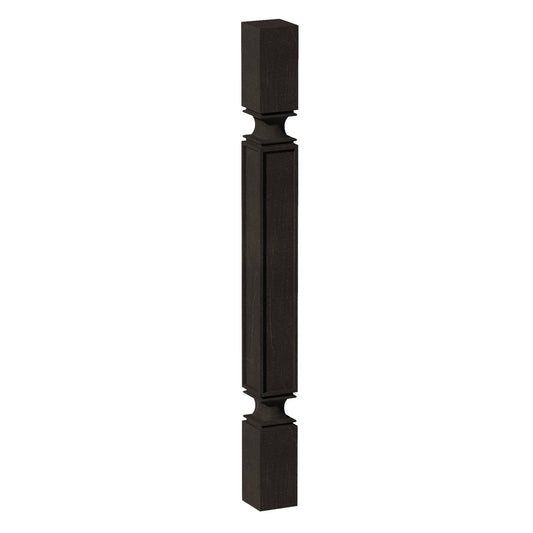 SP336-SDG  Square Roman Pillar - Shaker Style - Dark Grey   03"W x 36"H x 03"D