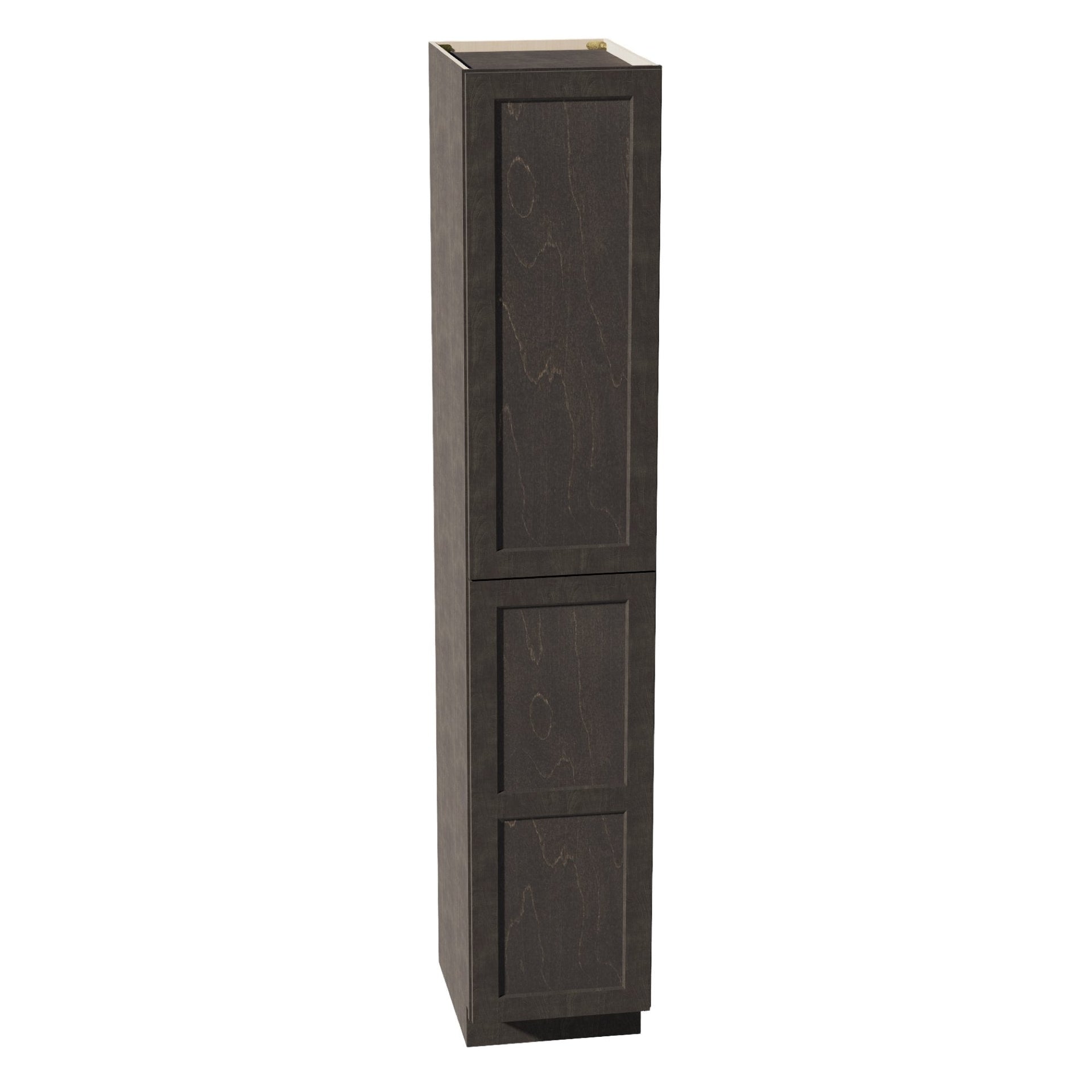 TP1896-SDG  Tall Shelf Pantry Cabinet 2 Door & 6 Sheleves - Shaker Style - Dark Grey   18"W x 96"H x 24"D