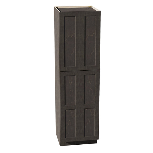 TP2484-SDG  Tall Shelf Pantry Cabinet 4 Door & 6 Sheleves - Shaker Style - Dark Grey   24" W x 84"H x 24"D
