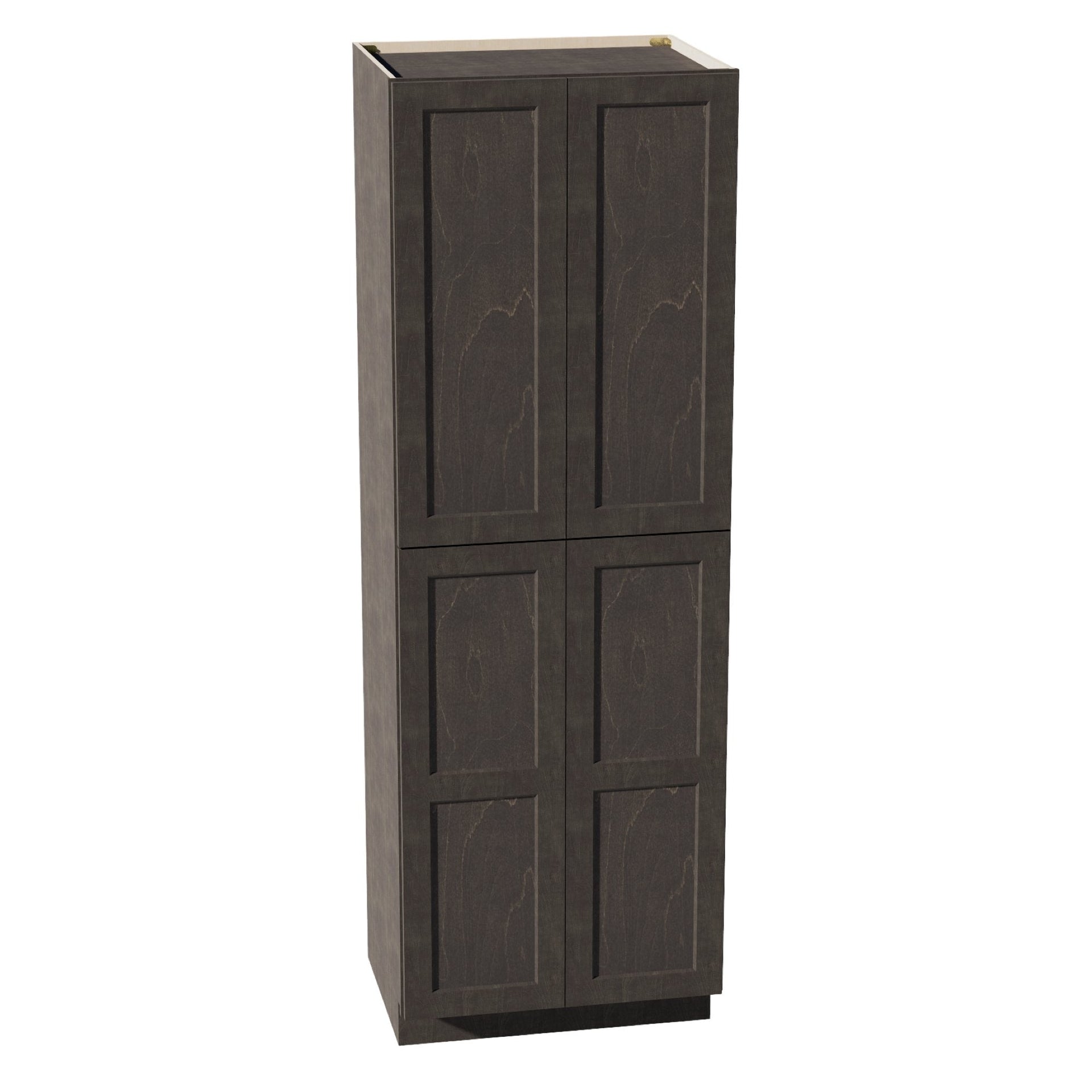 TP3090-SDG  Tall Shelf Pantry Cabinet 2 Door & 6 Sheleves - Shaker Style - Dark Grey   30" W x 90"H x 24"D