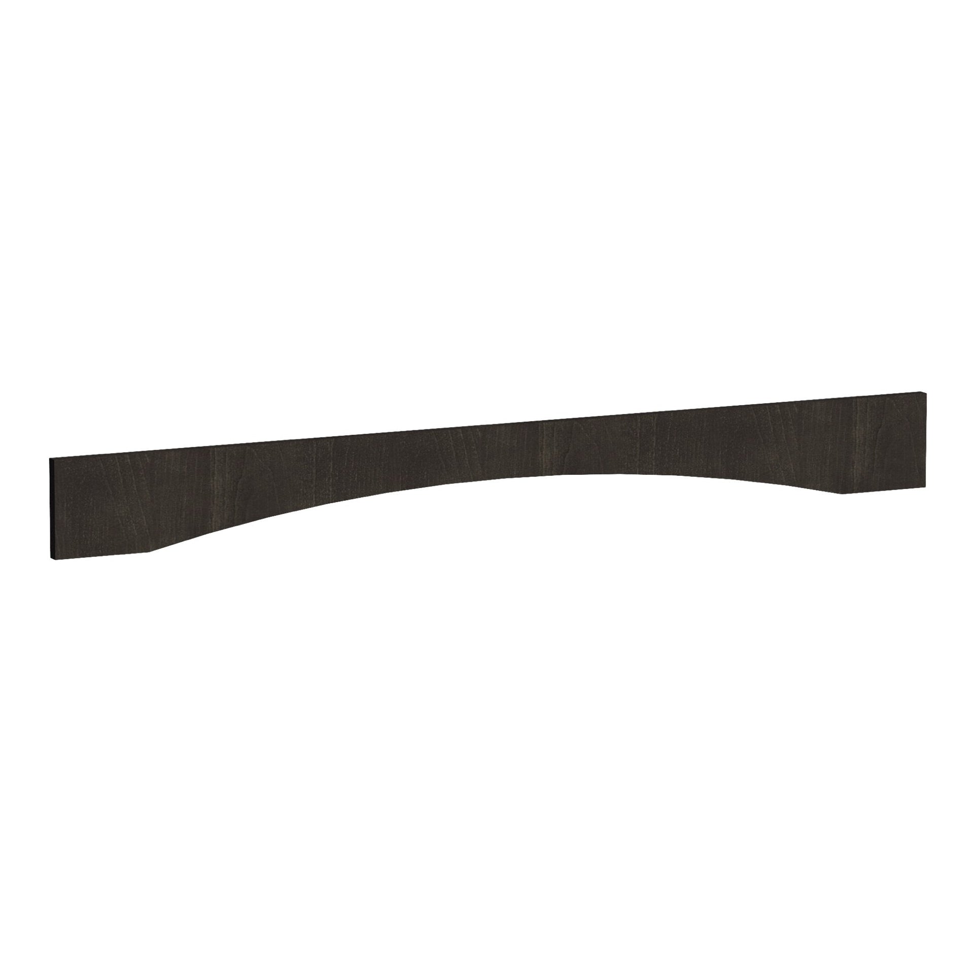 VAR54-SDG  Arched Valance - Shaker Style - Dark Grey   54"W x 5-1/2"H x