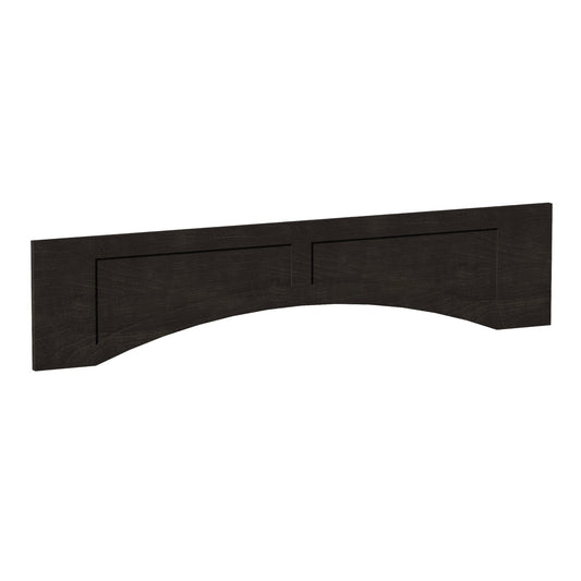 VARP54-SDG  Arched Valance With Raised Panel - Shaker Style - Dark Grey   54"W x 12"H x