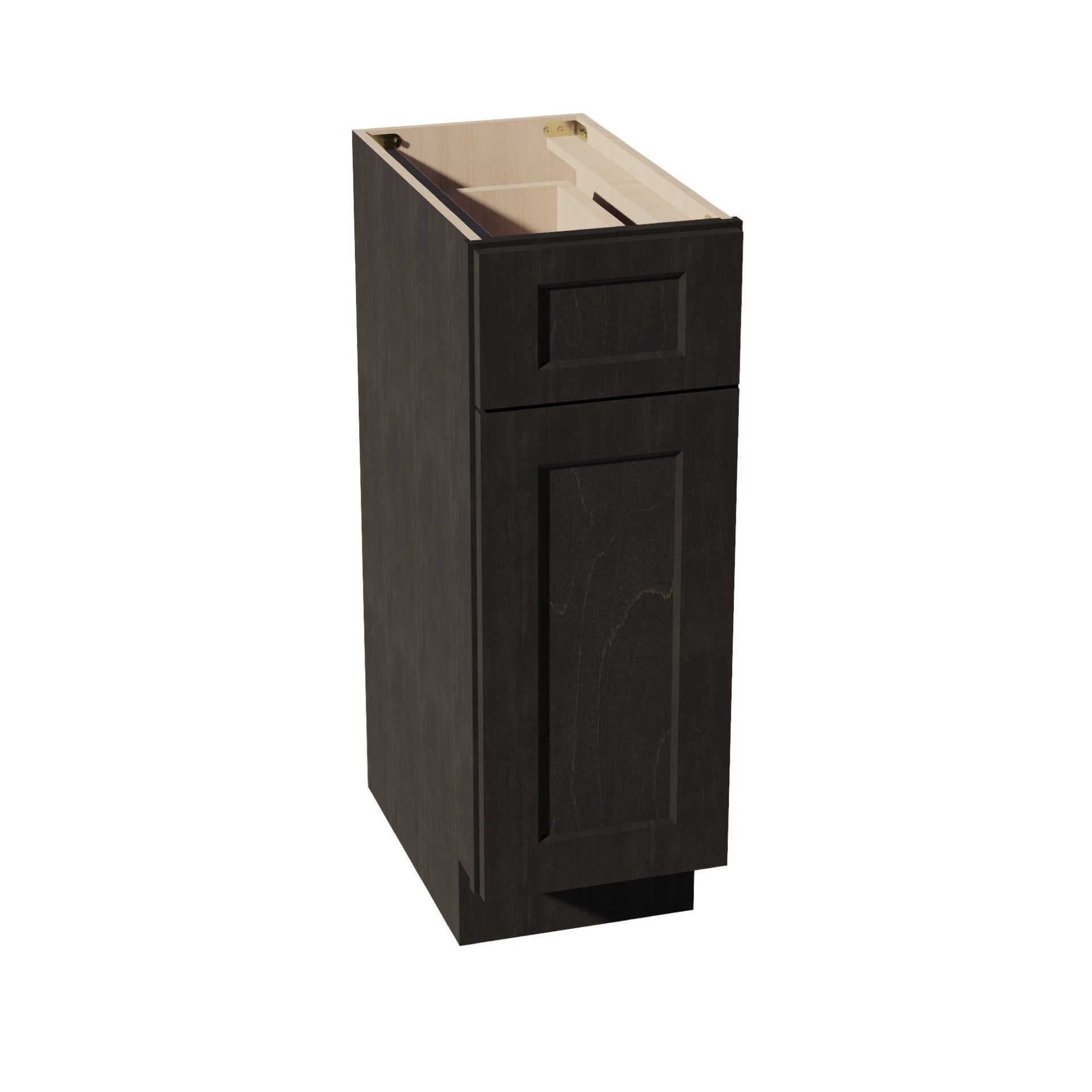 VB1221-SDG  Vanity Base Cabinet 1 Door & 1 Drawer - Shaker Style - Dark Grey   12"W x 34-1/2"H x 21"D