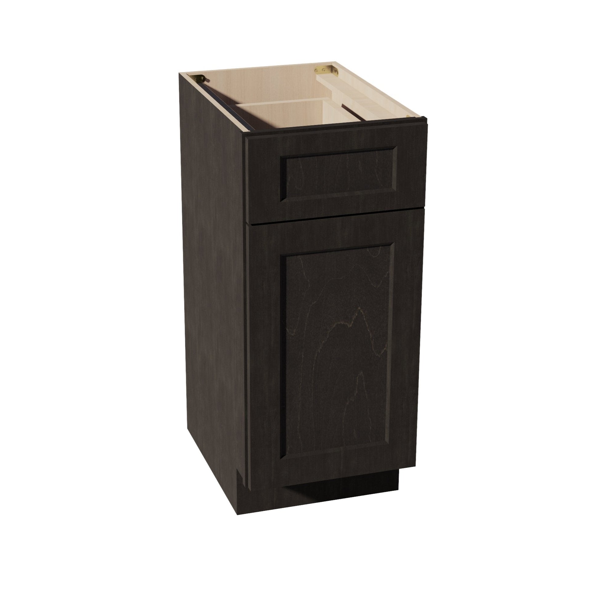 VB1521-SDG  Vanity Base Cabinet 1 Door & 1 Drawer - Shaker Style - Dark Grey   15"W x 34-1/2"H x 24"D