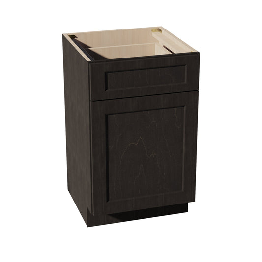 VB2121-SDG  Vanity Base Cabinet 1 Door & 1 Drawer - Shaker Style - Dark Grey   21"W x 34-1/2"H x 24"D