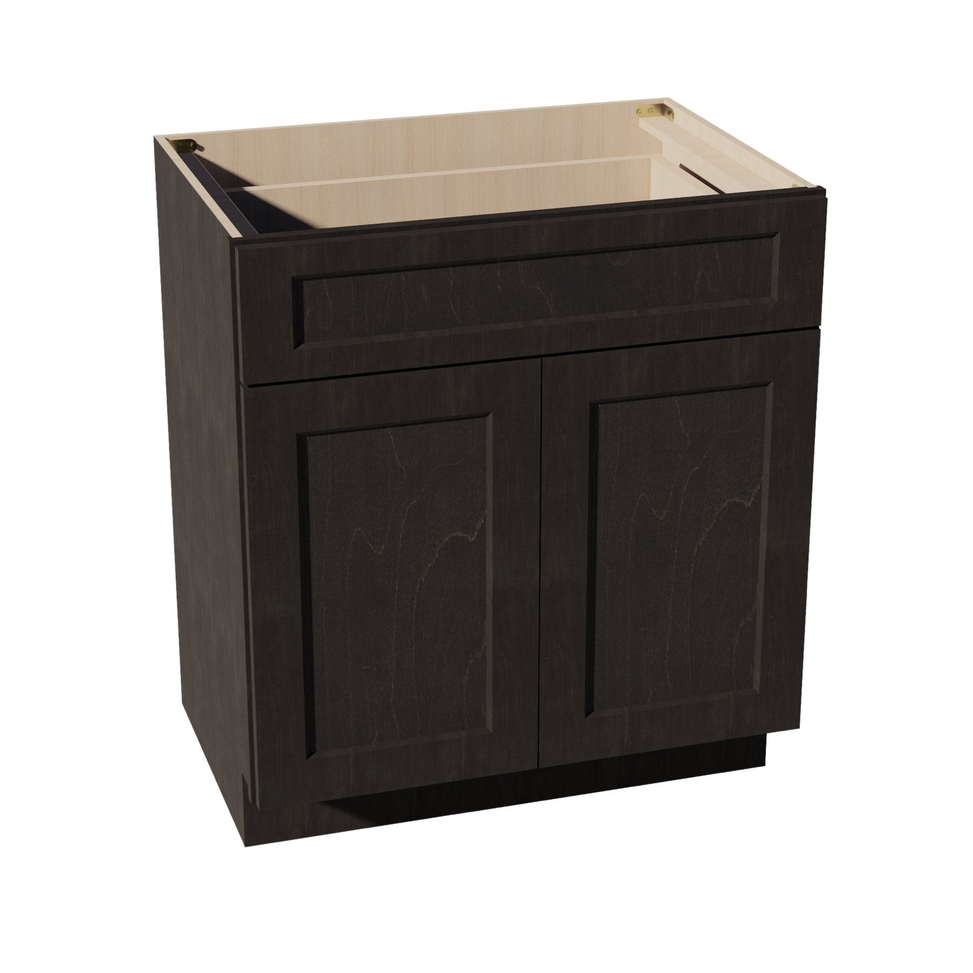 VB3021-SDG  Vanity Base Cabinet 2 Doors & 1 Drawer - Shaker Style - Dark Grey   30"W x 34-1/2"H x 24"D