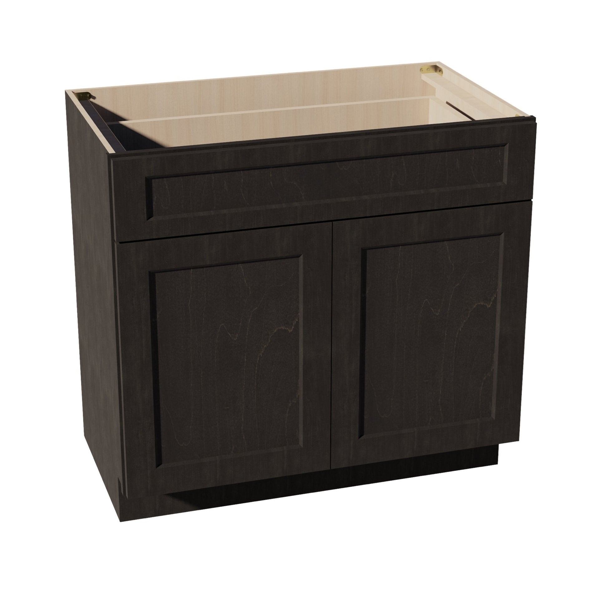 VB3621-SDG  Vanity Base Cabinet 2 Doors & 1 Drawer - Shaker Style - Dark Grey   36"W x 34-1/2"H x 24"D