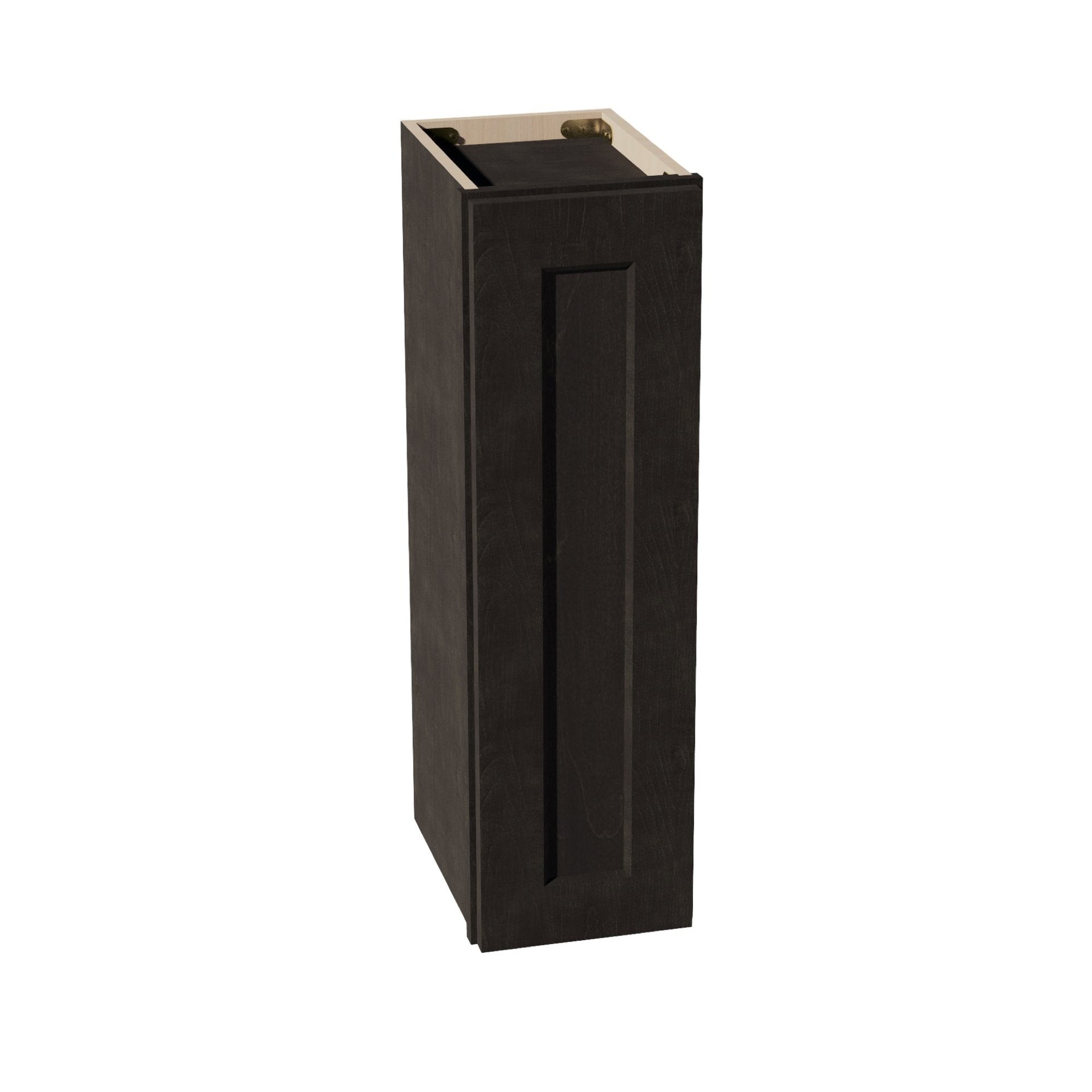W0930-SDG  Wall Cabinet 1 Door & 2 Shelves - Shaker Style - Dark Grey   09"W x 30"H x 12"D