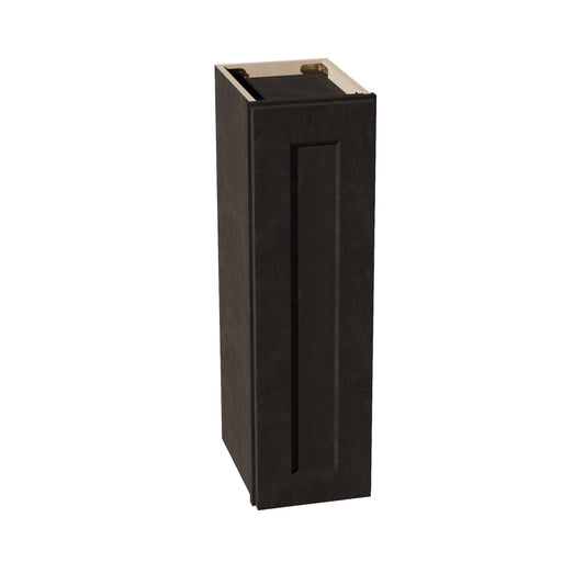 W0930-SDG  Wall Cabinet 1 Door & 2 Shelves - Shaker Style - Dark Grey   09"W x 30"H x 12"D
