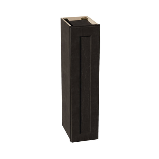W0936-SDG  Wall Cabinet 1 Door & 2 Shelves - Shaker Style - Dark Grey   09"W x 36"H x 12"D