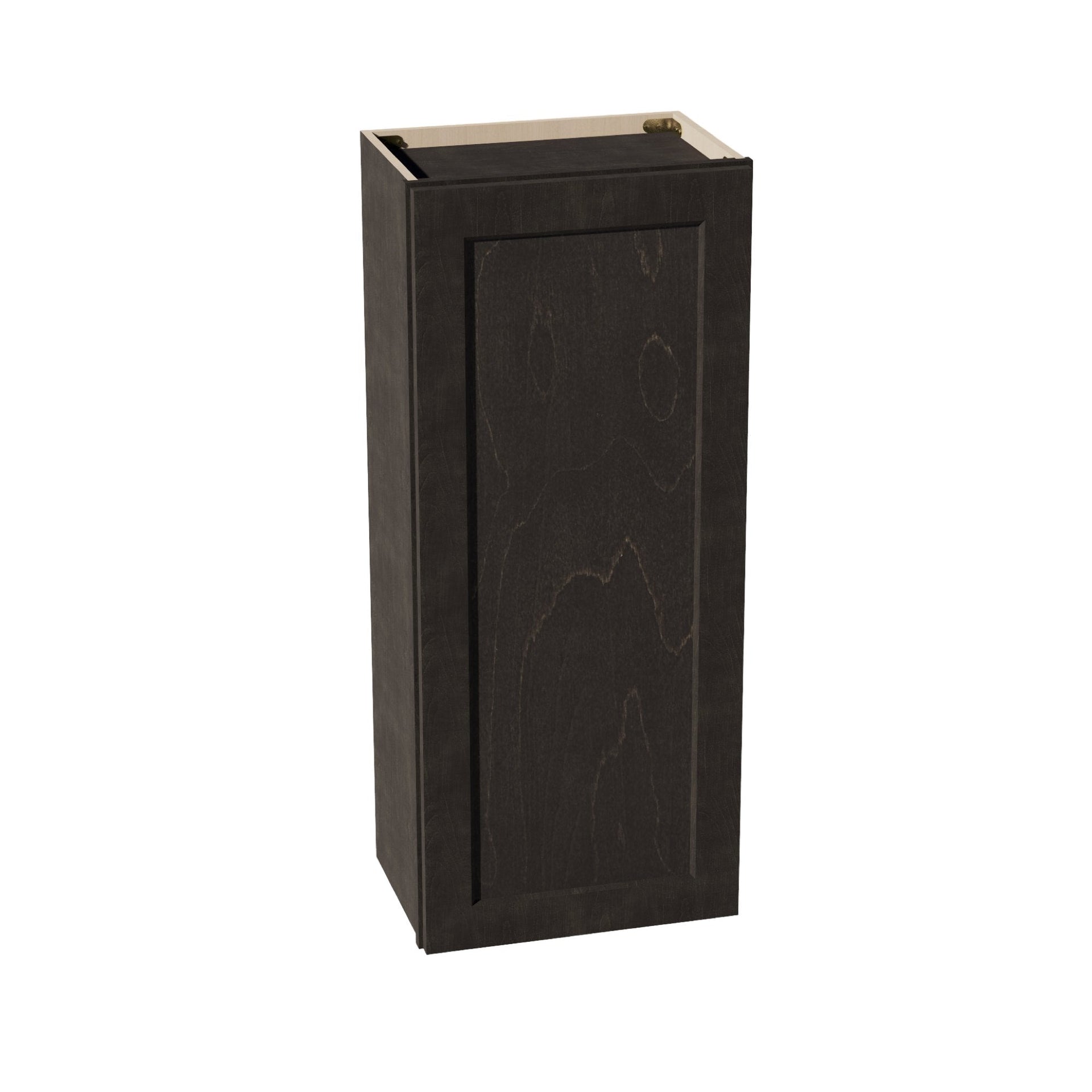 W1842-SDG  Wall Cabinet 1 Door & 2 Shelves - Shaker Style - Dark Grey   18"W x 42"H x 12"D