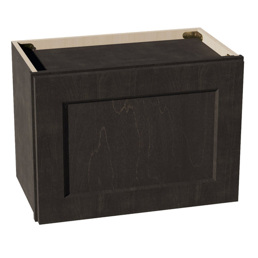 W2115-SDG  Wall Cabinet 1 Door & 2 Shelves - Shaker Style - Dark Grey   21"W x 15"H x 12"D