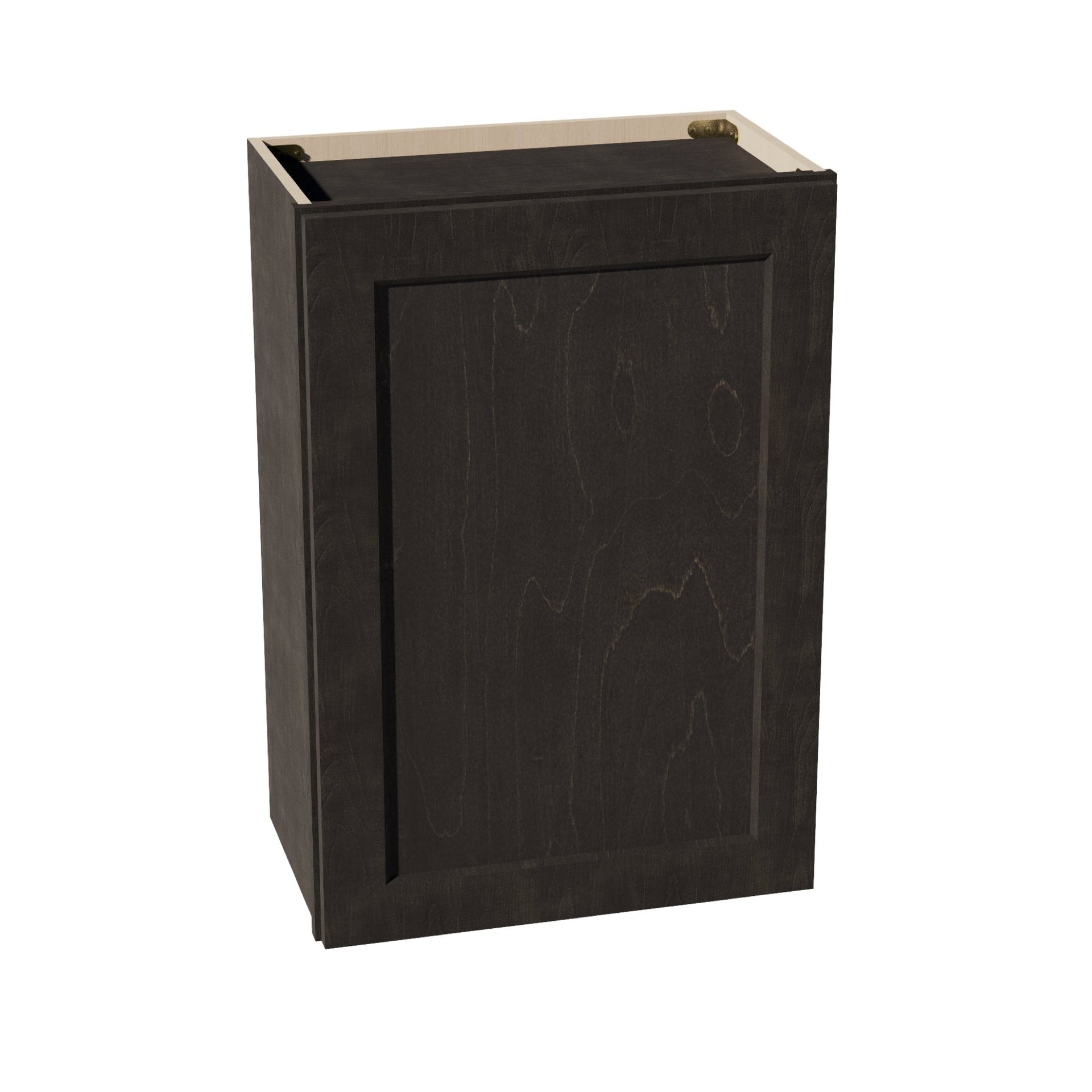 W2130-SDG  Wall Cabinet 1 Door & 2 Shelves - Shaker Style - Dark Grey   21"W x 30"H x 12"D