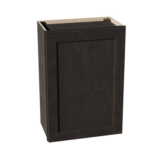 W2130-SDG  Wall Cabinet 1 Door & 2 Shelves - Shaker Style - Dark Grey   21"W x 30"H x 12"D