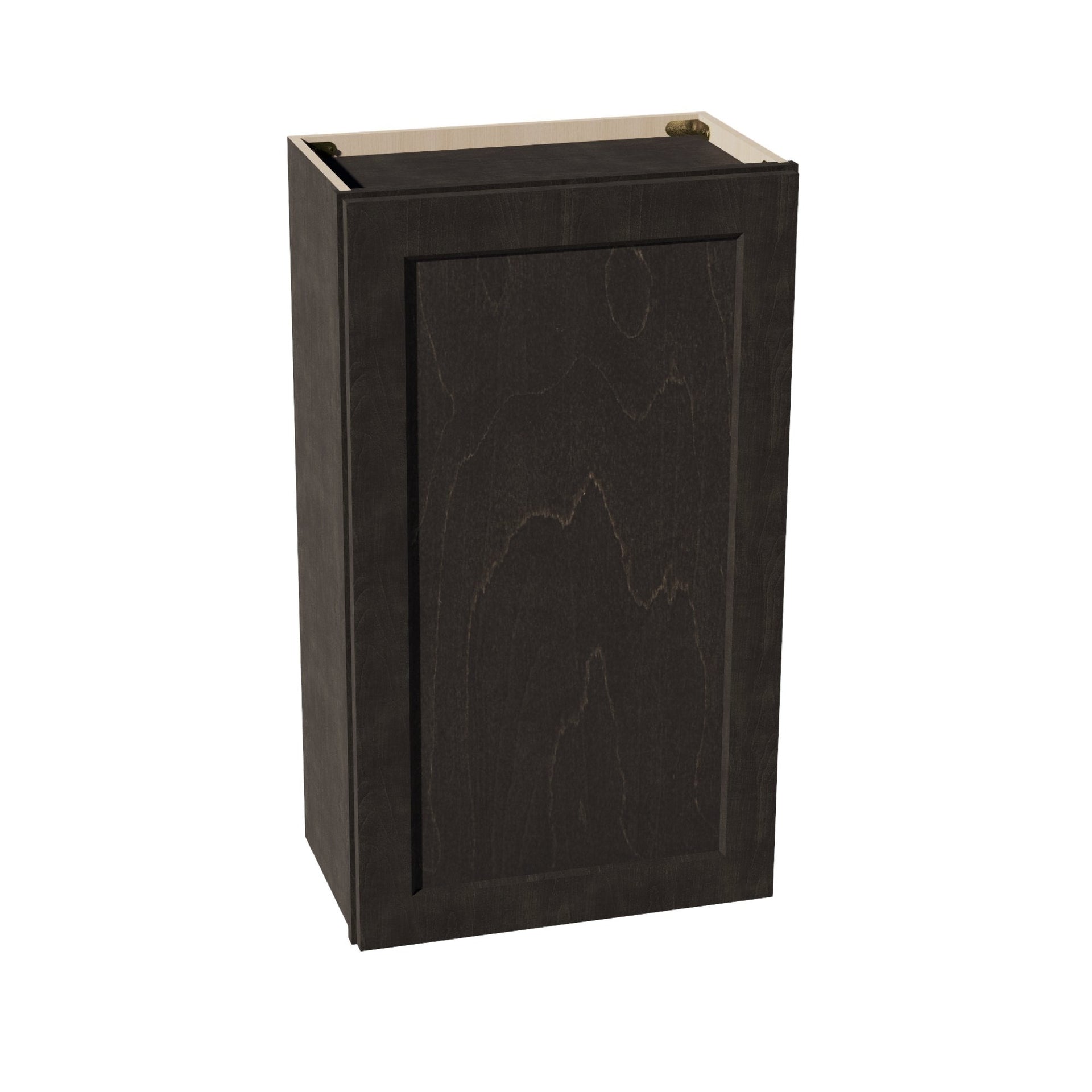 W2136-SDG  Wall Cabinet 1 Door & 2 Shelves - Shaker Style - Dark Grey   21"W x 36"H x 12"D
