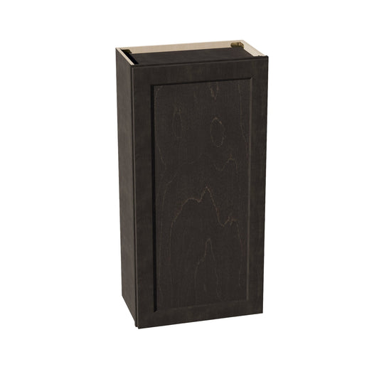W2142-SDG  Wall Cabinet 1 Door & 2 Shelves - Shaker Style - Dark Grey   21"W x 42"H x 12"D