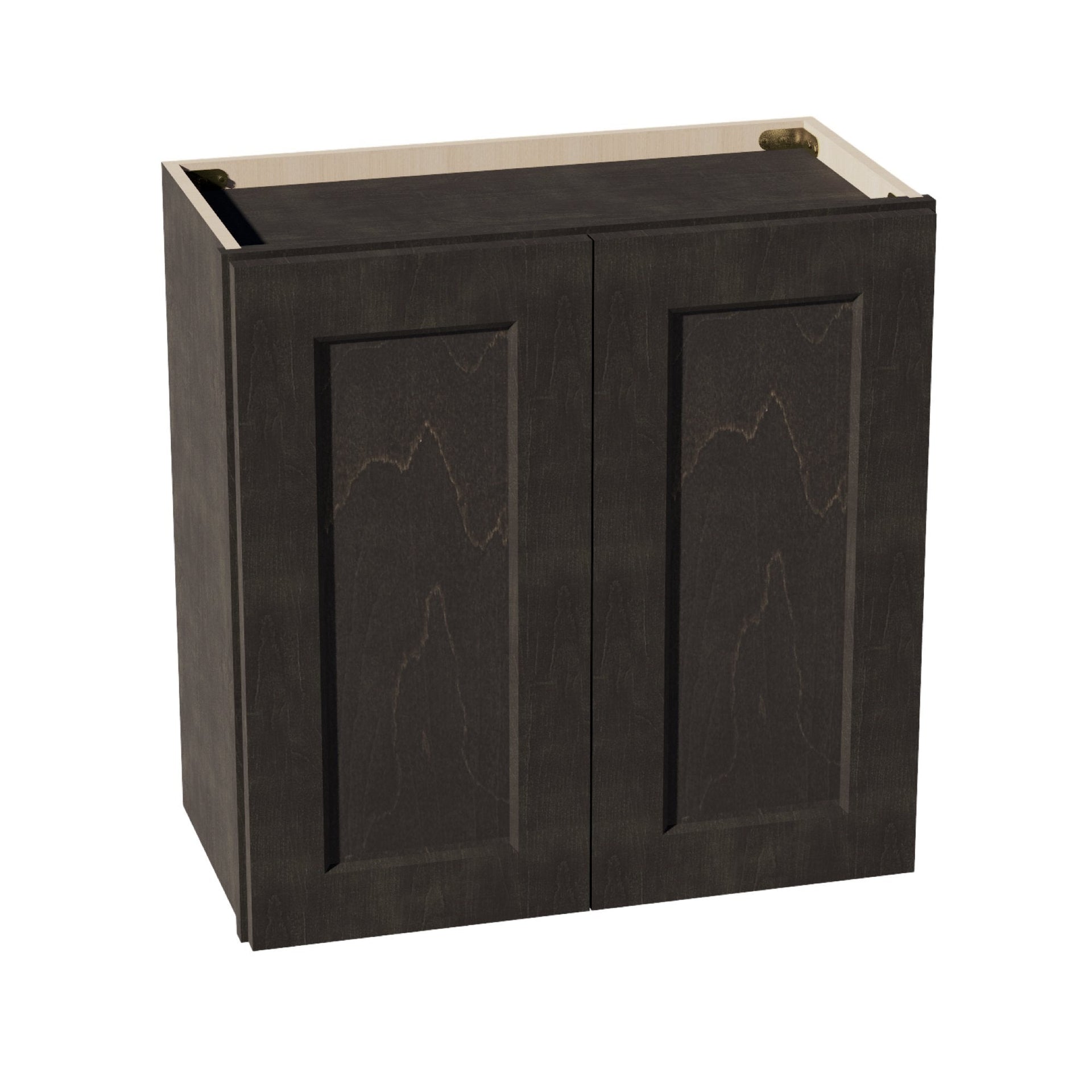 W2424-SDG  Wall Cabinet 2 Doors & 2 Shelves - Shaker Style - Dark Grey   24"W x 24"H x 12"