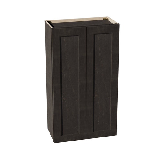 W2442-SDG  Wall Cabinet 2 Doors & 2 Shelves - Shaker Style - Dark Grey   24"W x 42"H x 12"D