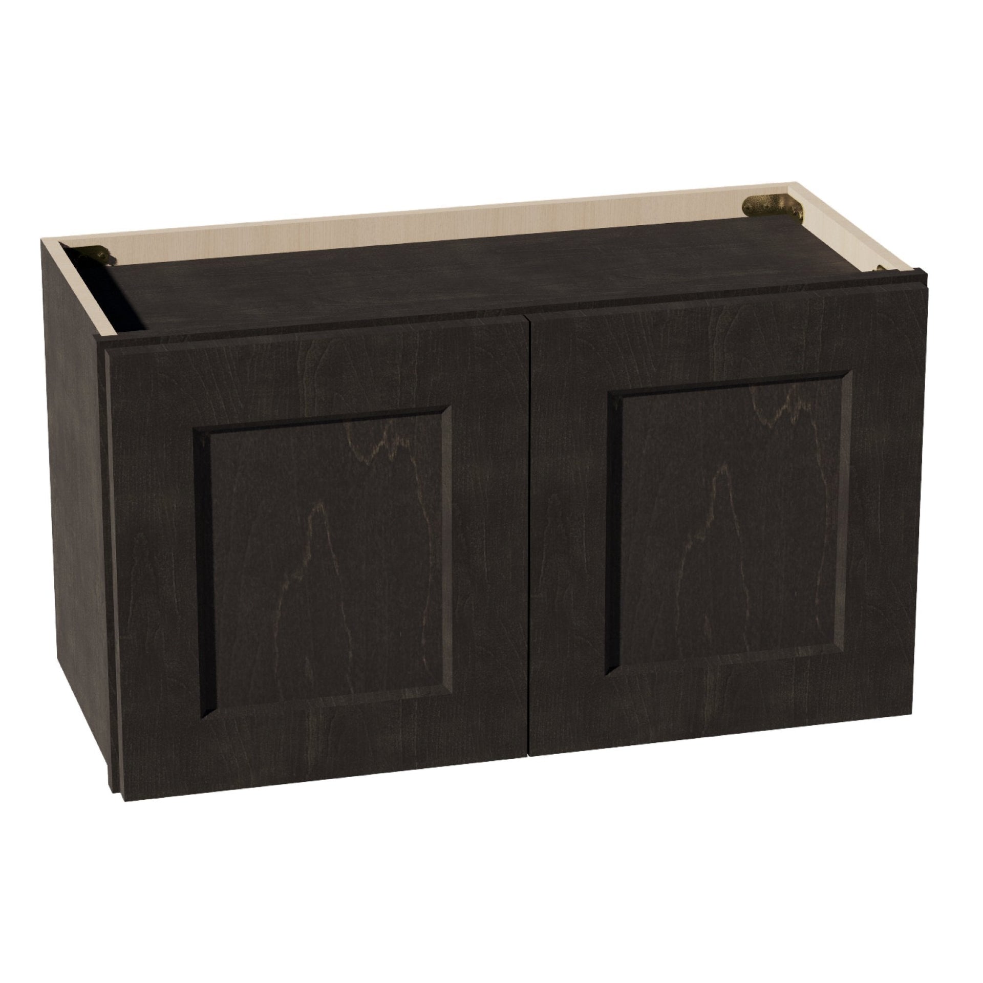 W2715-SDG  Wall Cabinet 2 Doors & 2 Shelves - Shaker Style - Dark Grey   27"W x 15"H x 12"D