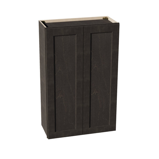 W2742-SDG  Wall Cabinet 2 Doors & 2 Shelves - Shaker Style - Dark Grey   27"W x 42"H x 12"D