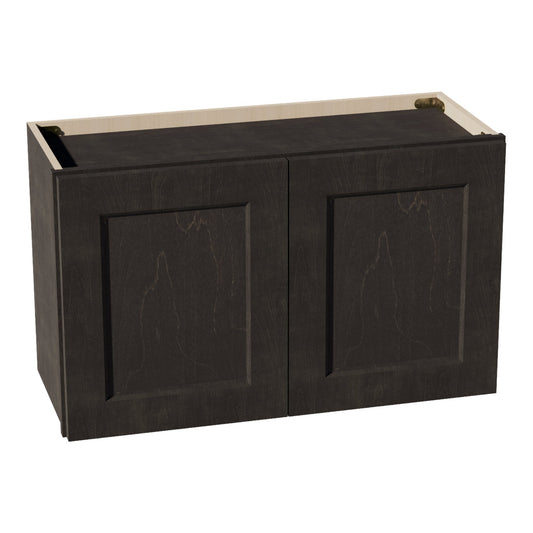 W3018-SDG  Wall Cabinet 2 Doors & 2 Shelves - Shaker Style - Dark Grey   30"W x 18"H x 12"D
