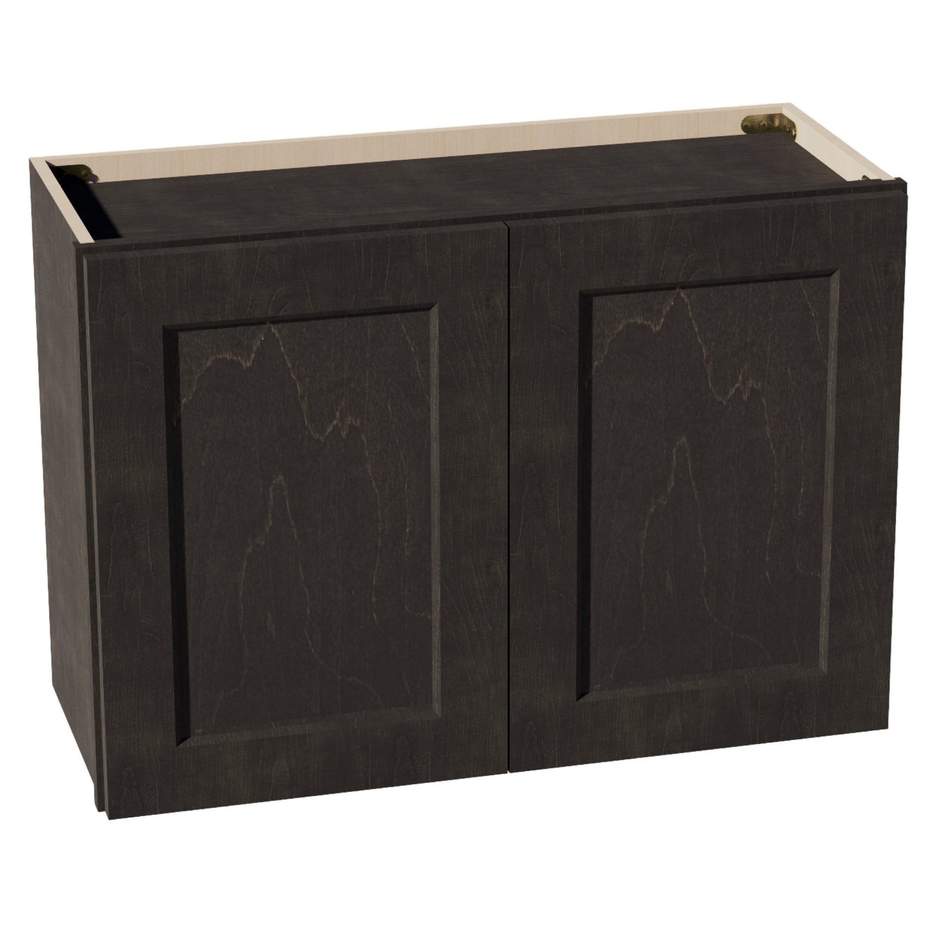 W3021-SDG  Wall Cabinet 2 Doors & 2 Shelves - Shaker Style - Dark Grey   30"W x 21"H x 12"D