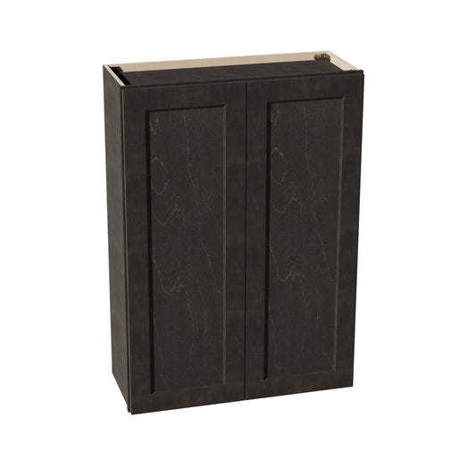 W3042-SDG  Wall Cabinet 2 Doors & 2 Shelves - Shaker Style - Dark Grey   30"W x 42"H x 12"D
