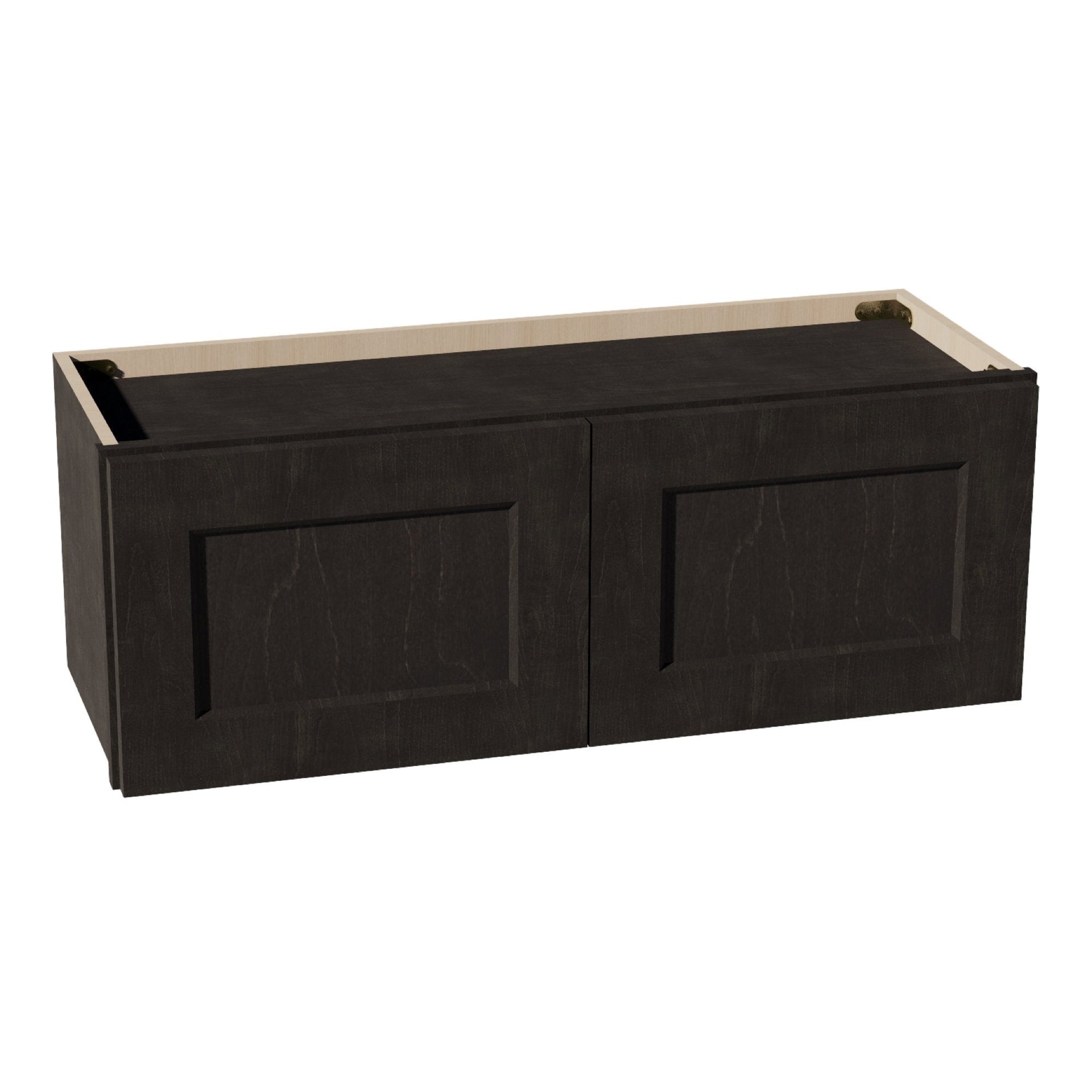 W3312-SDG  Wall Cabinet 2 Doors & 2 Shelves - Shaker Style - Dark Grey   33"W x 12"H x 12"D