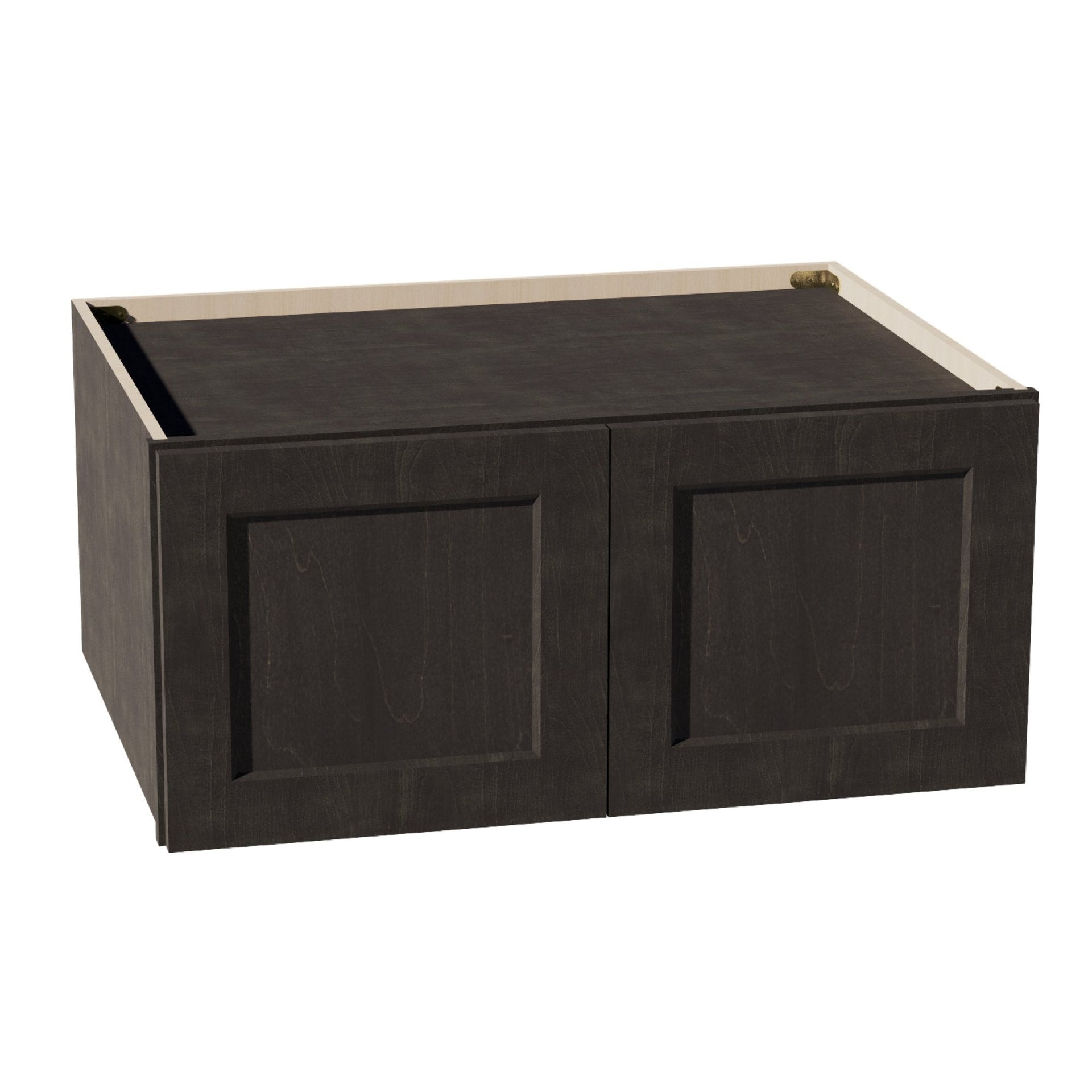 W331524-SDG  Wall Cabinet 2 Doors & 2 Shelves - Shaker Style - Dark Grey   33"W x 15"H x 24"D