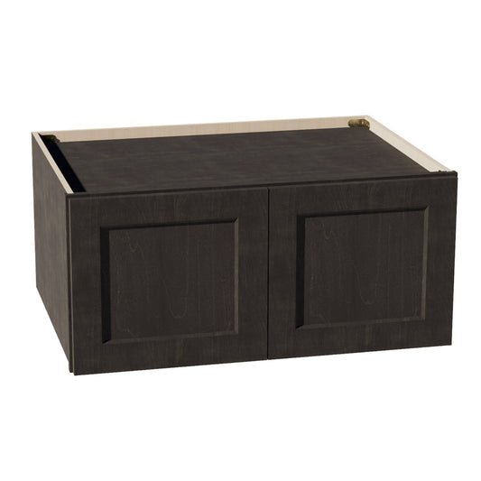 W331524-SDG  Wall Cabinet 2 Doors & 2 Shelves - Shaker Style - Dark Grey   33"W x 15"H x 24"D
