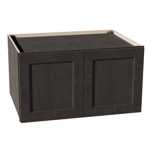 W331824-SDG  Wall Cabinet 2 Doors & 2 Shelves - Shaker Style - Dark Grey   33"W x 18"H x 24"D