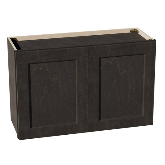 W3321-SDG  Wall Cabinet 2 Doors & 2 Shelves - Shaker Style - Dark Grey   33"W x 21"H x 12"D