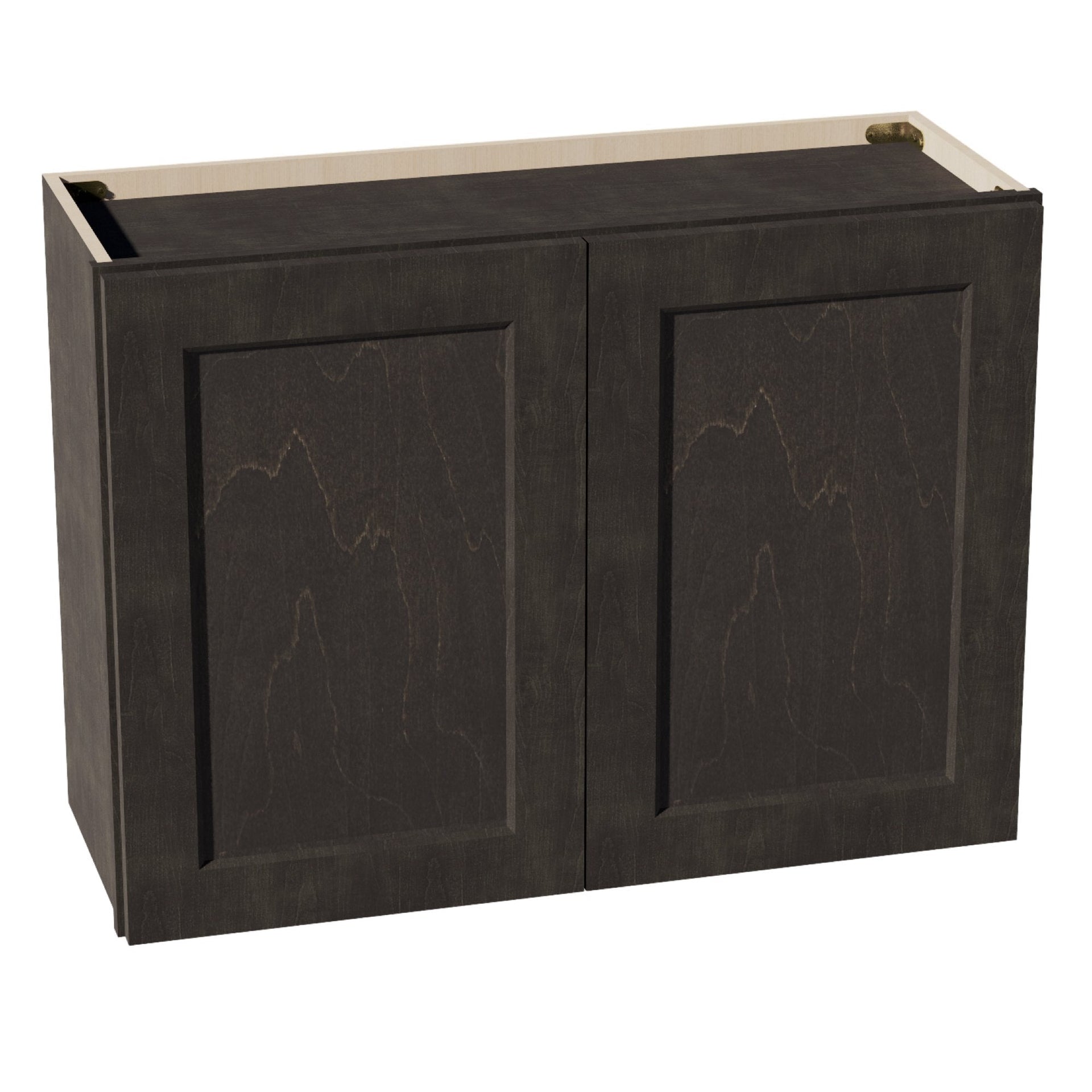 W3324-SDG  Wall Cabinet 2 Doors & 2 Shelves - Shaker Style - Dark Grey   33"W x 24"H x 12"D