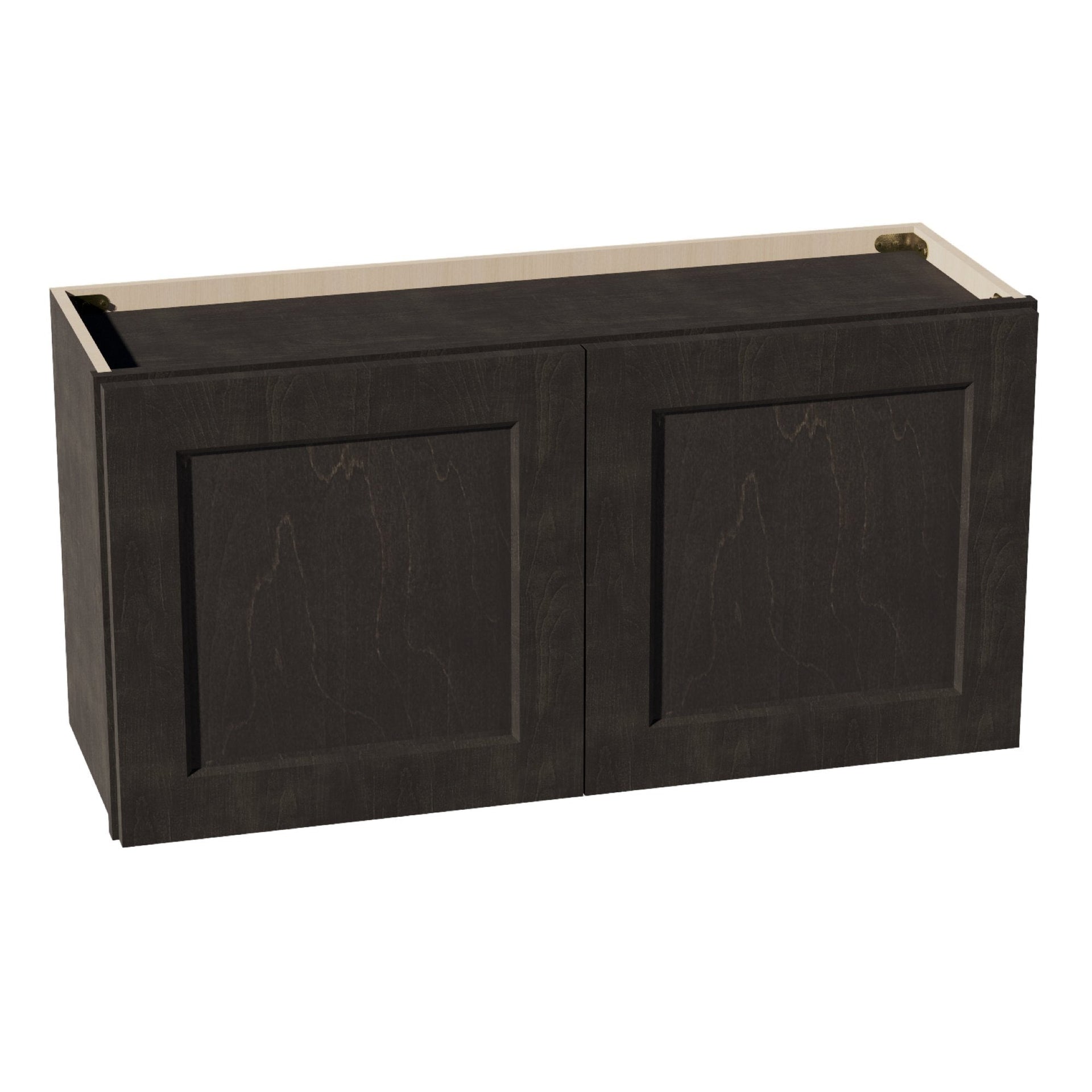 W3618-SDG  Wall Cabinet 2 Doors & 2 Shelves - Shaker Style - Dark Grey   36"W x 18"H x 12"D