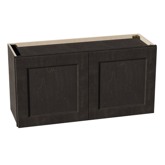 W3618-SDG  Wall Cabinet 2 Doors & 2 Shelves - Shaker Style - Dark Grey   36"W x 18"H x 12"D