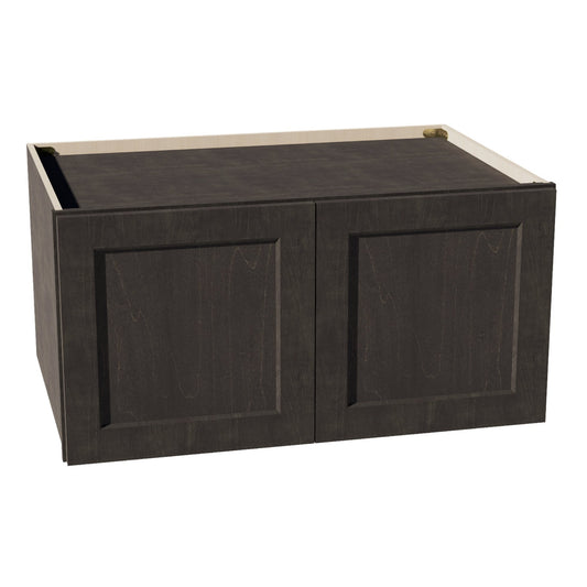 W361824-SDG  Wall Cabinet 2 Doors & 2 Shelves - Shaker Style - Dark Grey   36"W x 18"H x 24"D
