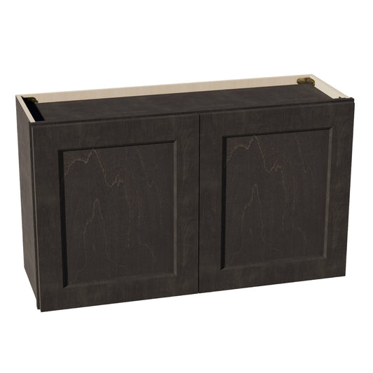 W3621-SDG  Wall Cabinet 2 Doors & 2 Shelves - Shaker Style - Dark Grey   36"W x 21"H x 12"D