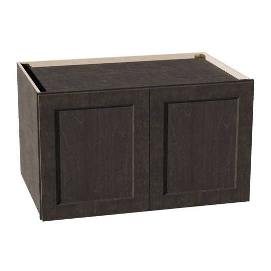 W362124-SDG  Wall Cabinet 2 Doors & 2 Shelves - Shaker Style - Dark Grey   36"W x 21"H x 24"D