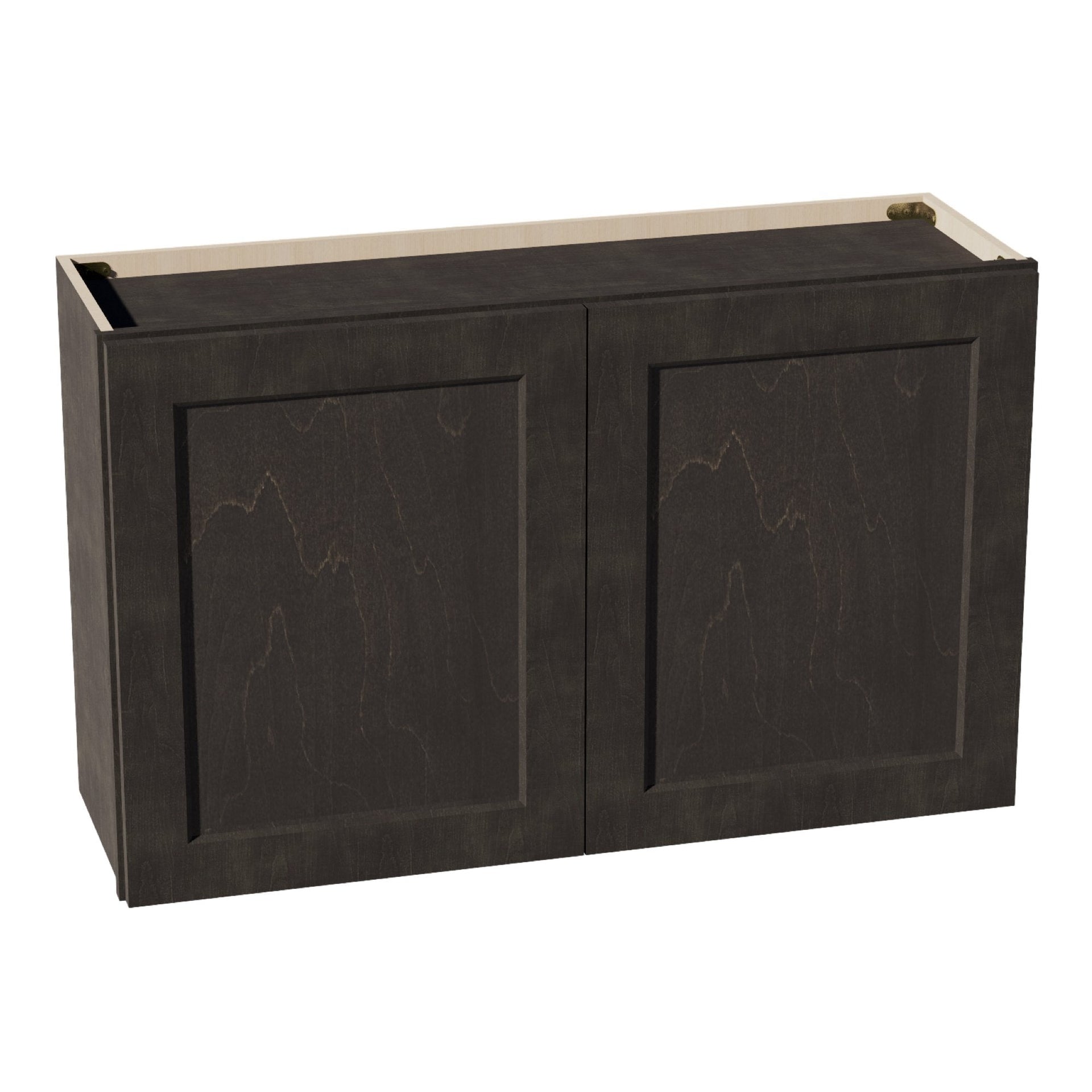 W3624-SDG  Wall Cabinet 2 Doors & 2 Shelves - Shaker Style - Dark Grey   36"W x 21"H x 12"D