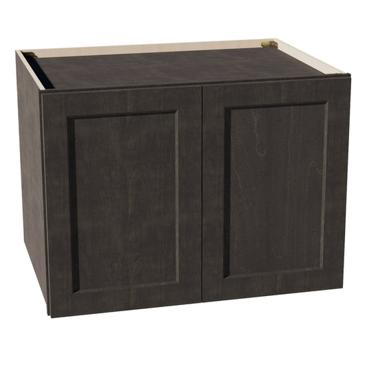 W362424-SDG  Wall Cabinet 2 Doors & 2 Shelves - Shaker Style - Dark Grey   36"W x 24"H x 24"D