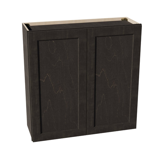 W3636-SDG  Wall Cabinet 2 Doors & 2 Shelves - Shaker Style - Dark Grey   36"W x 36"H x 12"D