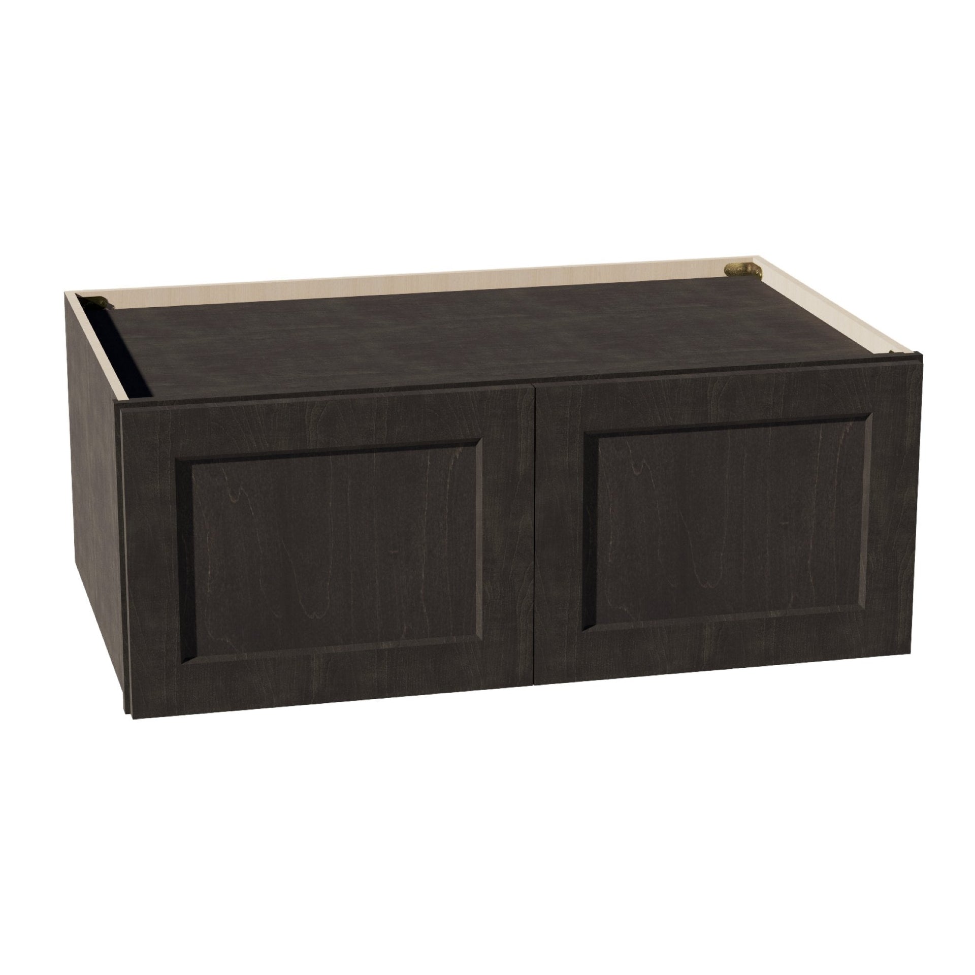 W391524-SDG  Wall Cabinet 2 Doors & 2 Shelves - Shaker Style - Dark Grey   39"W x 15"H x 24"D