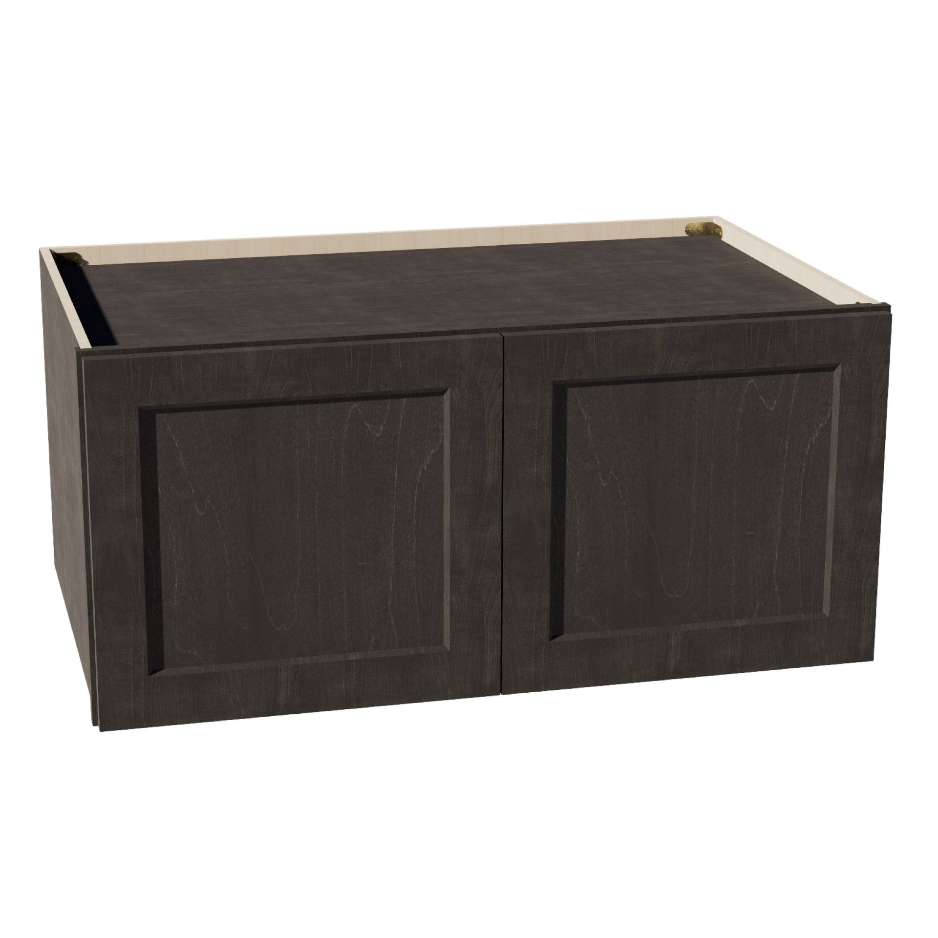 W391824-SDG  Wall Cabinet 2 Doors & 2 Shelves - Shaker Style - Dark Grey   39"W x 18"H x 24"D