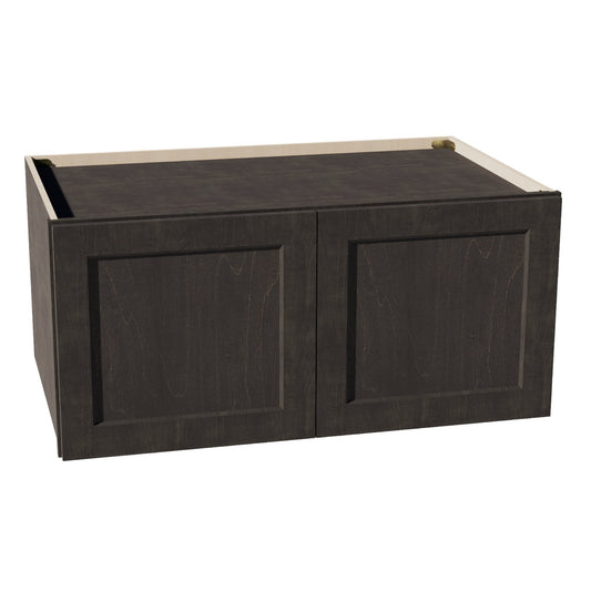 W391824-SDG  Wall Cabinet 2 Doors & 2 Shelves - Shaker Style - Dark Grey   39"W x 18"H x 24"D