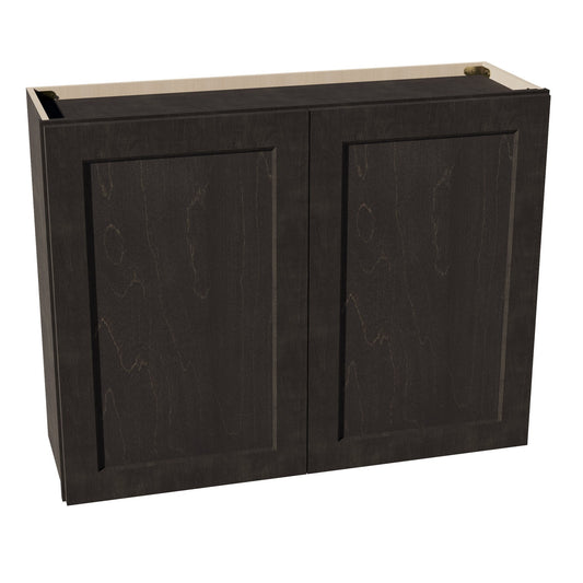 W3930-SDG  Wall Cabinet 2 Doors & 2 Shelves - Shaker Style - Dark Grey   39"W x 30"H x 12"D