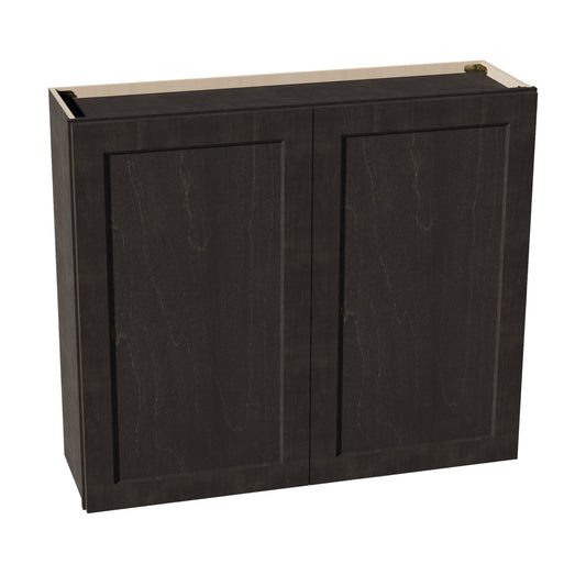 W4236-SDG  Wall Cabinet 2 Doors & 2 Shelves - Shaker Style - Dark Grey   42"W x 36"H x 12"D
