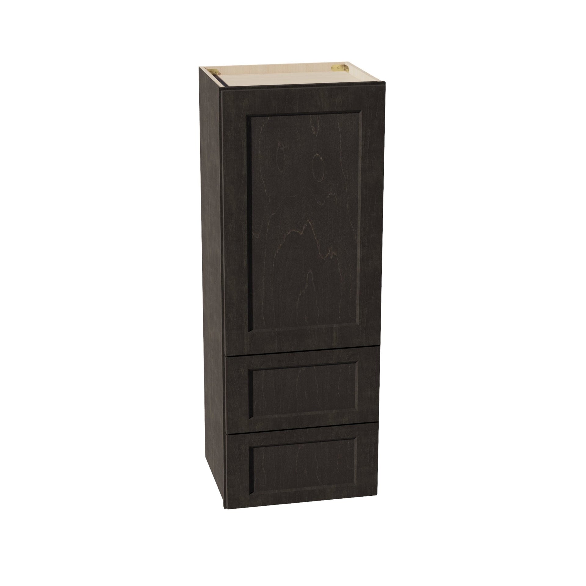WD1848-SDG  Diagonal Wall Corner Cabinet 1 Door & 2 Shelves - Shaker Style - Dark Grey   18'W x 48"H x 15"D