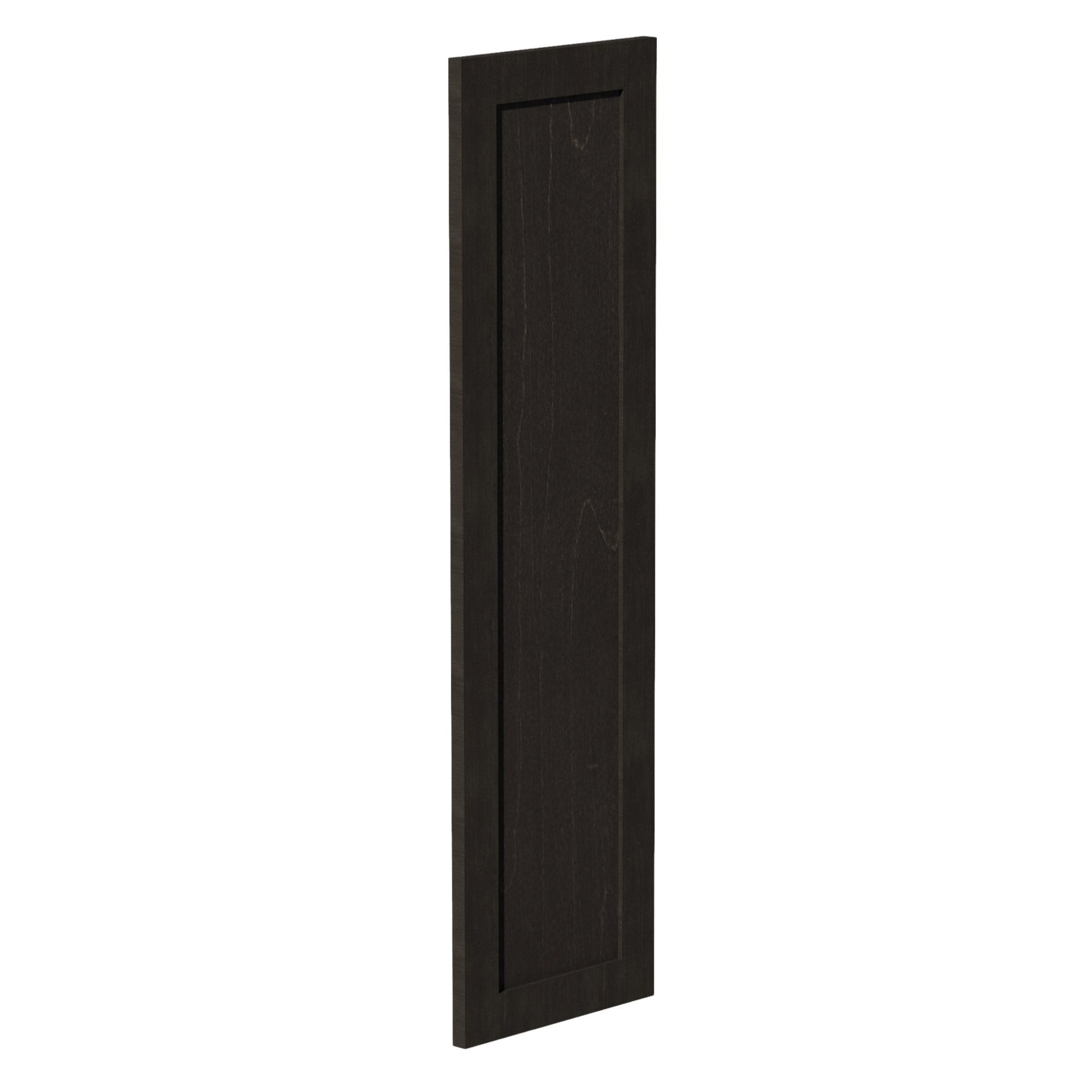 WP-W42-SDG  Wall Corner Cabinet Pie Cut  1 Door & 2 Shelves  - Shaker Style - Dark Grey   11-1/2" X 11-1/2" x 42"H x 24"D