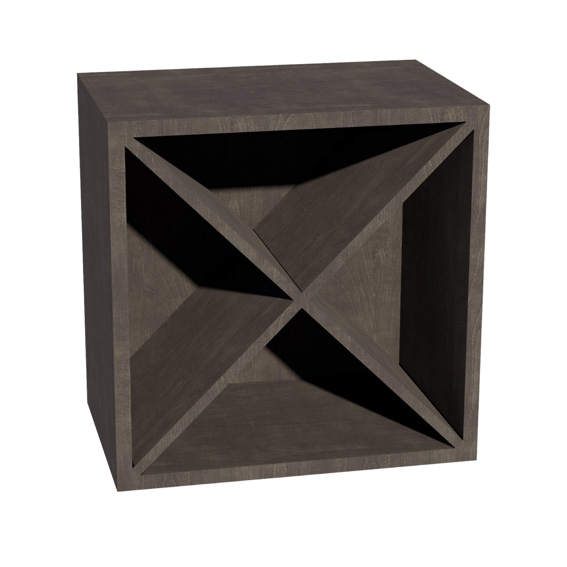 WR1818-SDG  Wood Wall Mounted Range Hood - Shaker Style - Dark Grey   18"W x 18"H x 12"D