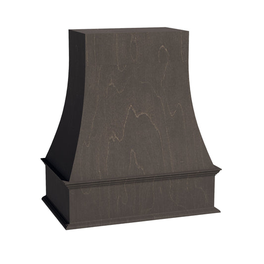 WRH3036-SDG  Wood Wall Mounted Range Hood - Shaker Style - Dark Grey   30"W x 36"H x 20-1/2"D